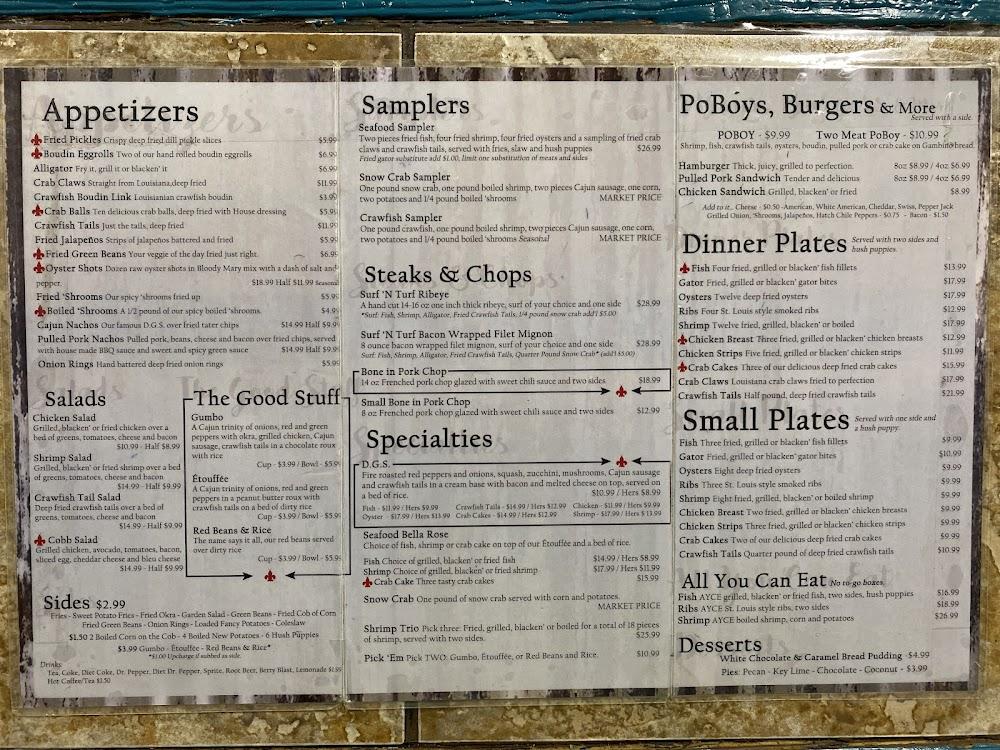 Seth's Lake Fork Creek Menu image 3